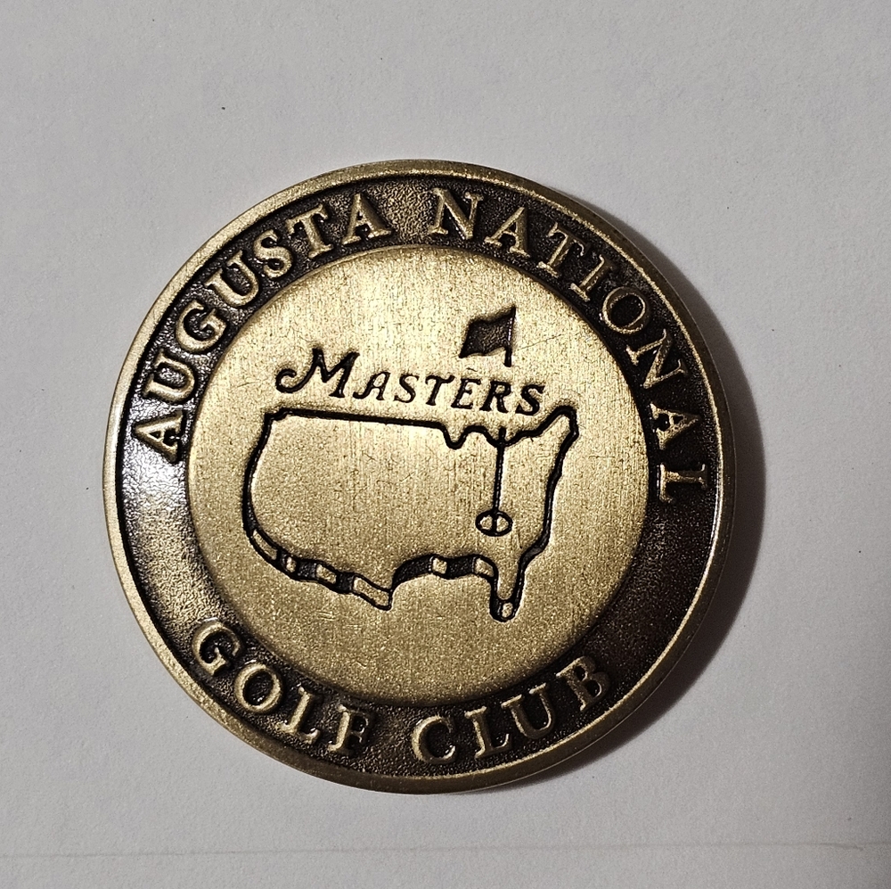 Limited Edition Augusta National Masters Brass Golf Ball Marker